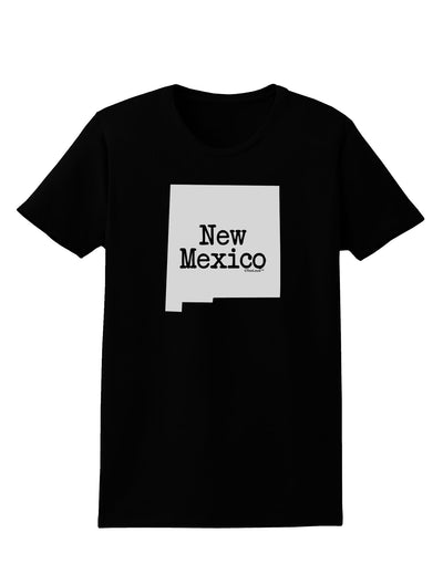 New Mexico - United States Shape Womens Dark T-Shirt by TooLoud-Womens T-Shirt-TooLoud-Black-X-Small-Davson Sales