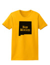 New Mexico - United States Shape Womens T-Shirt by TooLoud-Womens T-Shirt-TooLoud-Gold-X-Small-Davson Sales