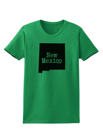 New Mexico - United States Shape Womens T-Shirt by TooLoud-Womens T-Shirt-TooLoud-Kelly-Green-X-Small-Davson Sales