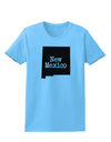 New Mexico - United States Shape Womens T-Shirt by TooLoud-Womens T-Shirt-TooLoud-Aquatic-Blue-X-Small-Davson Sales