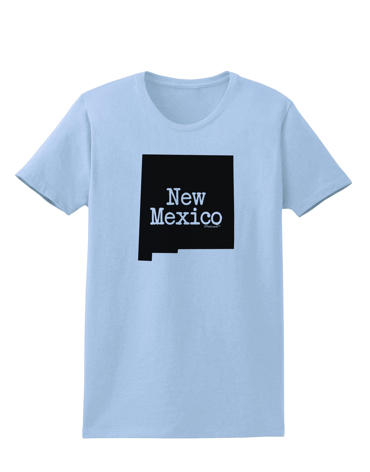 New Mexico - United States Shape Womens T-Shirt by TooLoud-Womens T-Shirt-TooLoud-Light-Blue-X-Small-Davson Sales