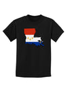 New Orleans Louisiana Flag Childrens Dark T-Shirt-Childrens T-Shirt-TooLoud-Black-X-Small-Davson Sales