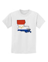 New Orleans Louisiana Flag Childrens T-Shirt-Childrens T-Shirt-TooLoud-White-X-Small-Davson Sales