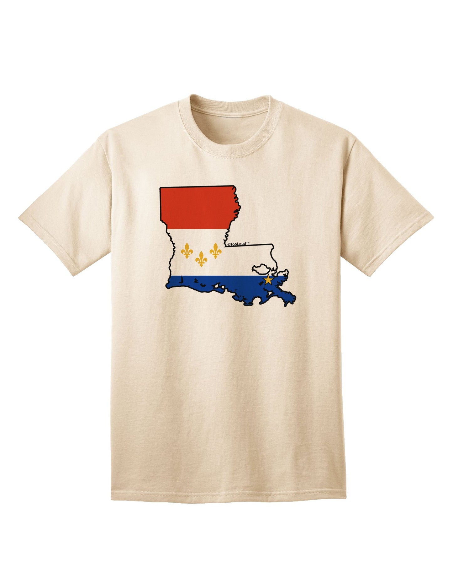 New Orleans Louisiana Flag - Premium Adult T-Shirt Collection-Mens T-shirts-TooLoud-Natural-Small-Davson Sales