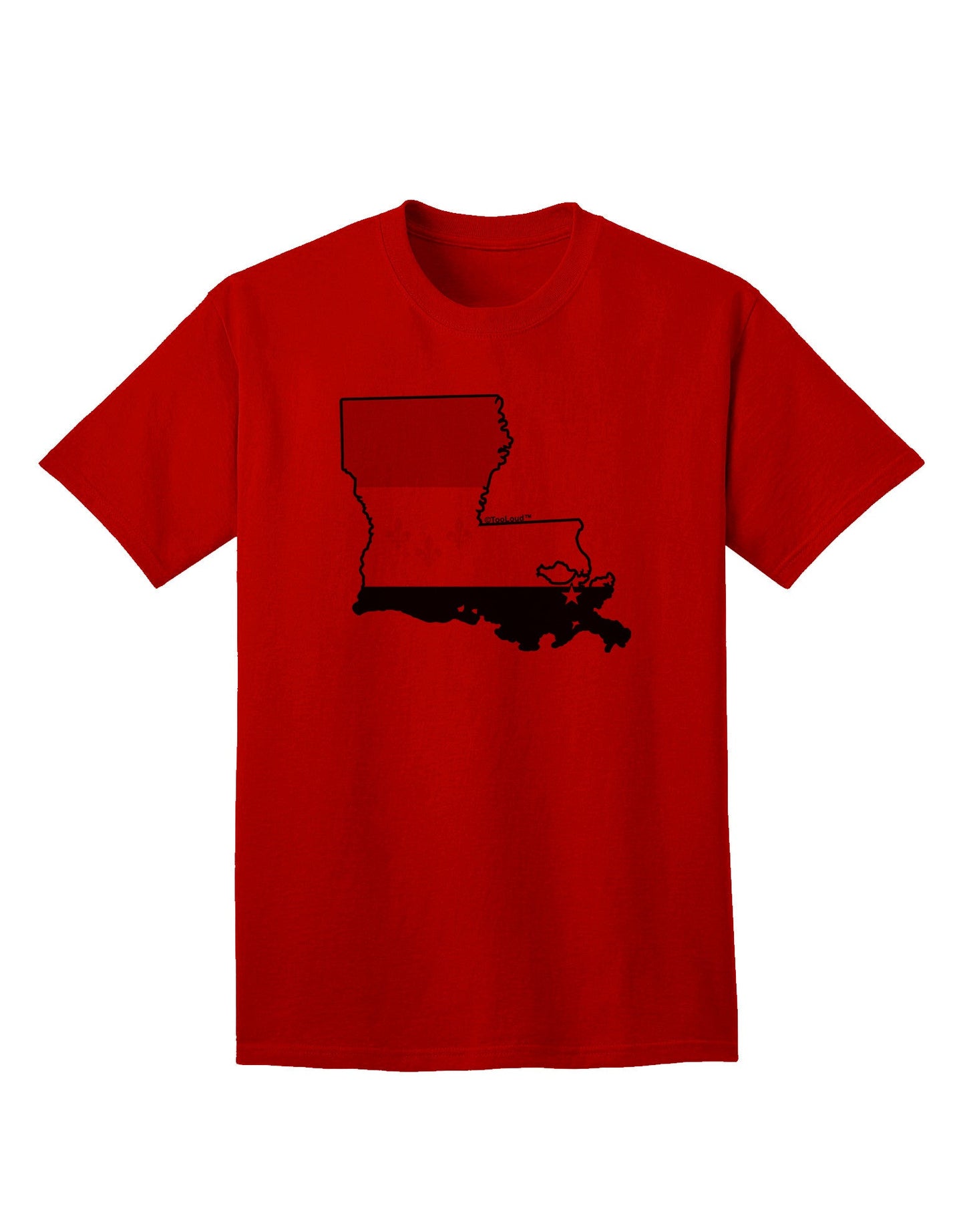 New Orleans Louisiana Flag - Premium Adult T-Shirt Collection-Mens T-shirts-TooLoud-Red-Small-Davson Sales