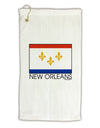 New Orleans Louisiana Flag Text Micro Terry Gromet Golf Towel 11&#x22;x19-Golf Towel-TooLoud-White-Davson Sales