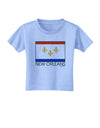 New Orleans Louisiana Flag Text Toddler T-Shirt-Toddler T-Shirt-TooLoud-Aquatic-Blue-2T-Davson Sales