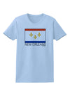 New Orleans Louisiana Flag Text Womens T-Shirt-Womens T-Shirt-TooLoud-Light-Blue-X-Small-Davson Sales