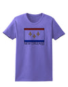 New Orleans Louisiana Flag Text Womens T-Shirt-Womens T-Shirt-TooLoud-Violet-X-Small-Davson Sales