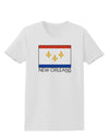 New Orleans Louisiana Flag Text Womens T-Shirt-Womens T-Shirt-TooLoud-White-X-Small-Davson Sales