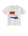 New Orleans Louisiana Flag Toddler T-Shirt-Toddler T-Shirt-TooLoud-White-2T-Davson Sales