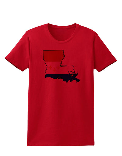 New Orleans Louisiana Flag Womens T-Shirt-Womens T-Shirt-TooLoud-Red-X-Small-Davson Sales