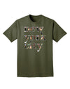 New York City - City Lights Adult Dark T-Shirt by TooLoud-Mens T-Shirt-TooLoud-Military-Green-Small-Davson Sales