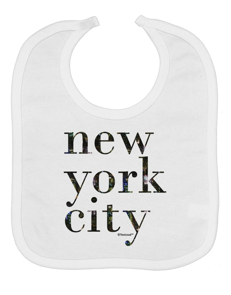 New York City - City Lights Baby Bib by TooLoud