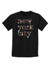 New York City - City Lights Childrens Dark T-Shirt by TooLoud-Childrens T-Shirt-TooLoud-Black-X-Small-Davson Sales