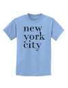 New York City - City Lights Childrens T-Shirt by TooLoud-Childrens T-Shirt-TooLoud-Light-Blue-X-Small-Davson Sales