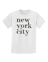 New York City - City Lights Childrens T-Shirt by TooLoud-Childrens T-Shirt-TooLoud-White-X-Small-Davson Sales