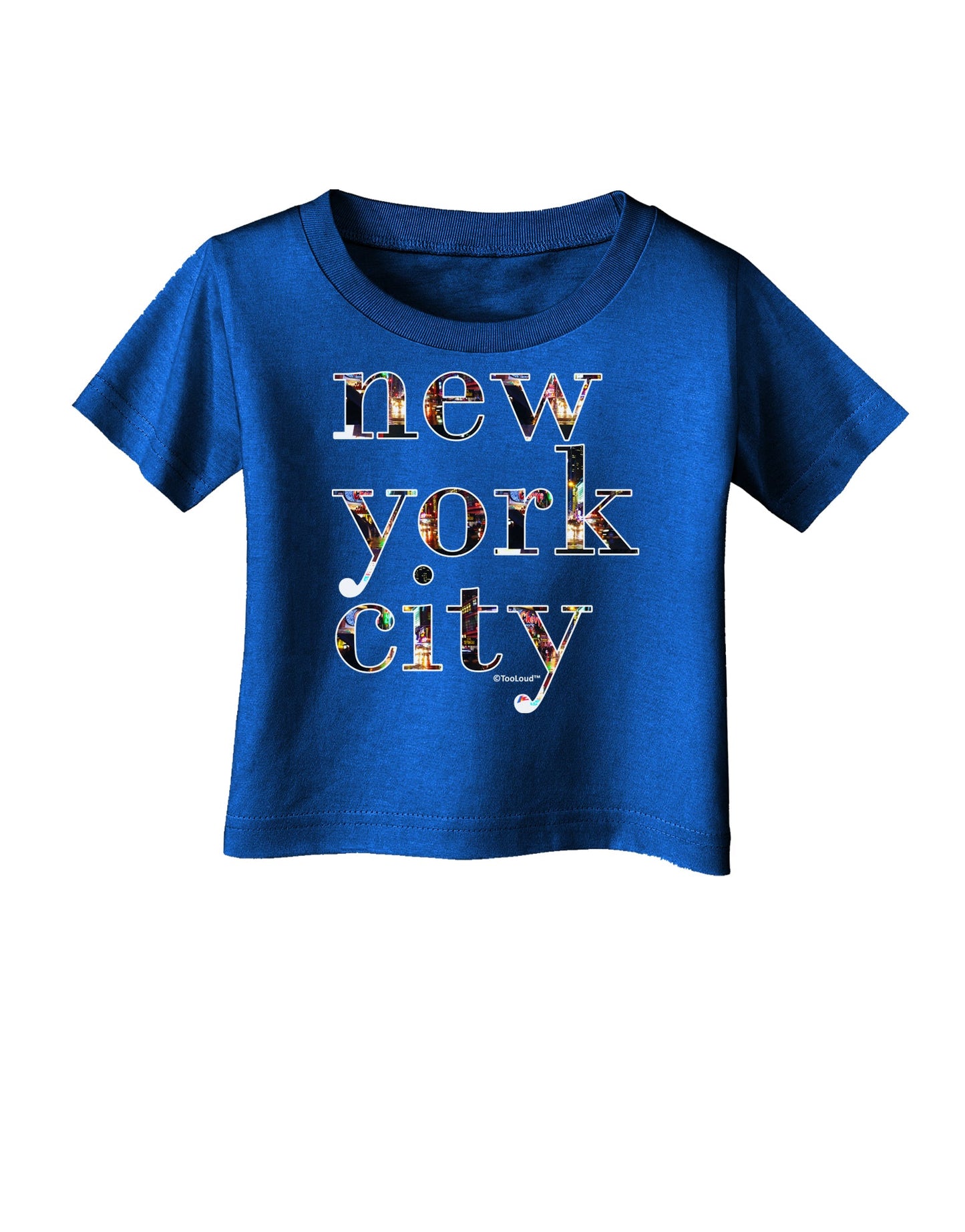 New York City - City Lights Infant T-Shirt Dark by TooLoud-Infant T-Shirt-TooLoud-Royal-Blue-06-Months-Davson Sales