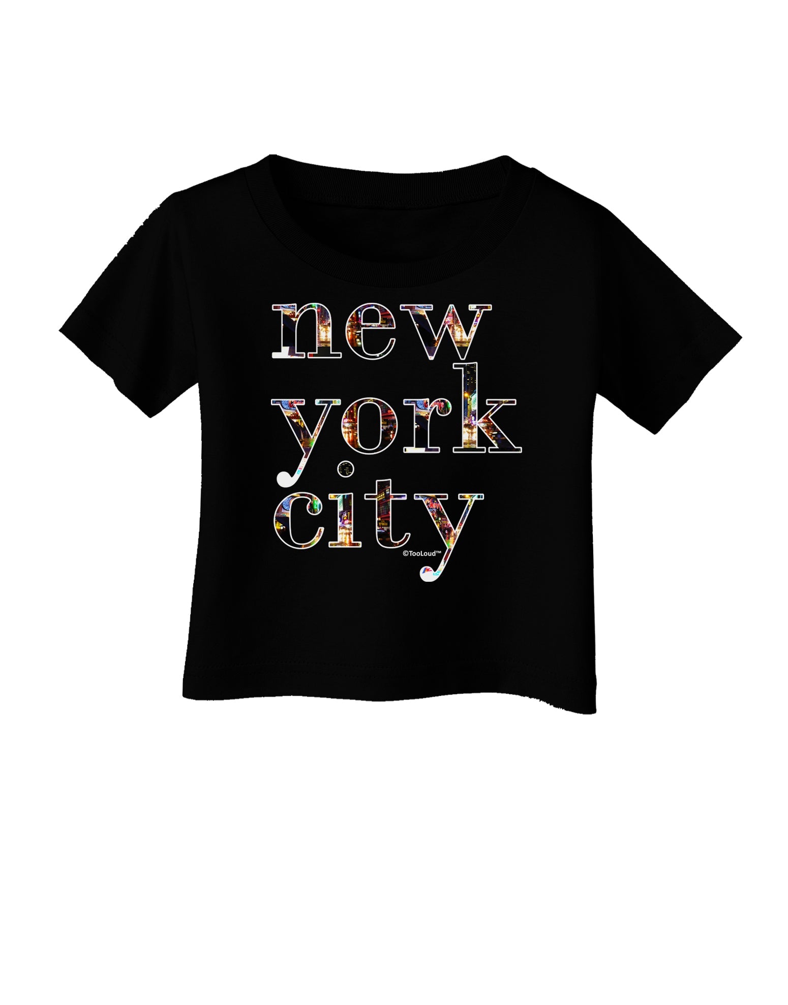 New York City - City Lights Infant T-Shirt Dark by TooLoud-Infant T-Shirt-TooLoud-Black-06-Months-Davson Sales