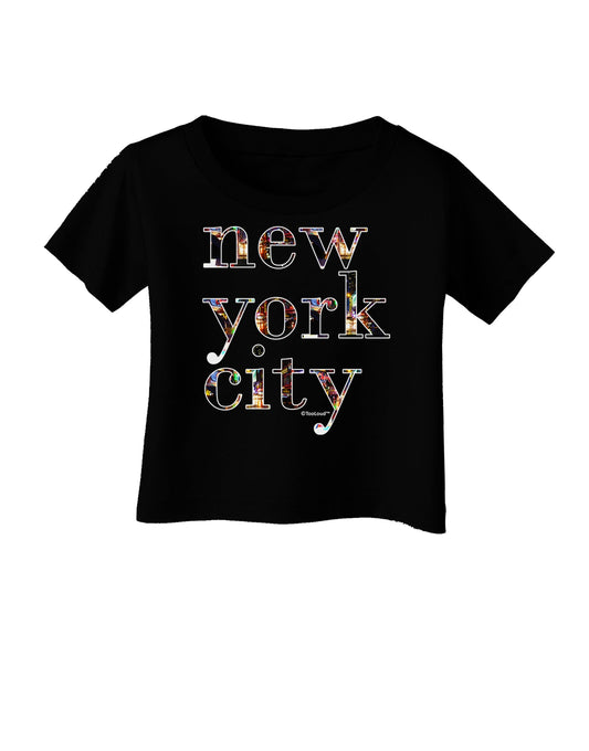 New York City - City Lights Infant T-Shirt Dark by TooLoud-Infant T-Shirt-TooLoud-Black-06-Months-Davson Sales