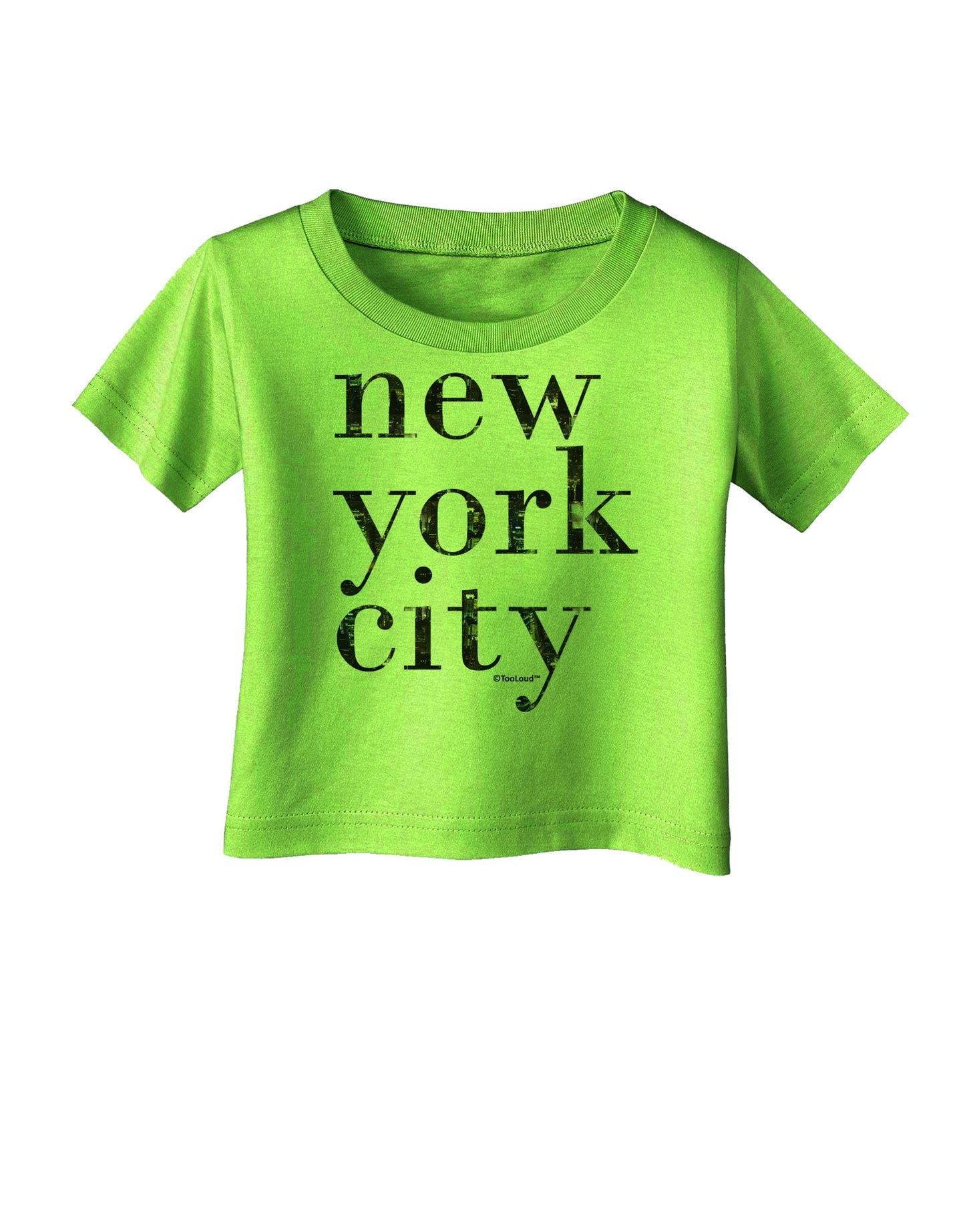 New York City - City Lights Infant T-Shirt by TooLoud-Infant T-Shirt-TooLoud-Lime-Green-06-Months-Davson Sales