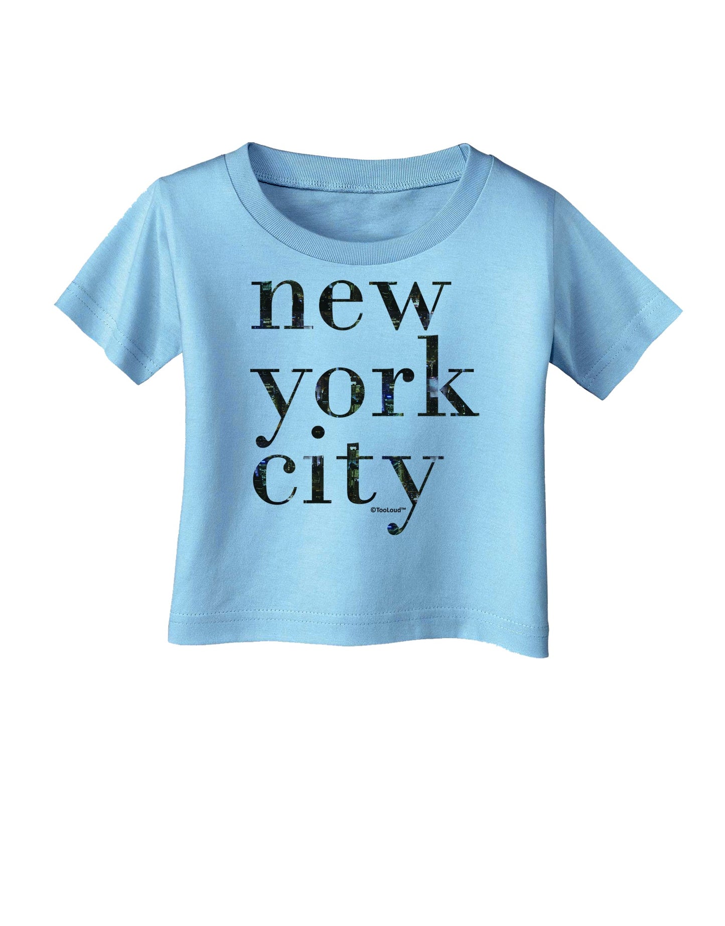 New York City - City Lights Infant T-Shirt by TooLoud-Infant T-Shirt-TooLoud-Aquatic-Blue-06-Months-Davson Sales