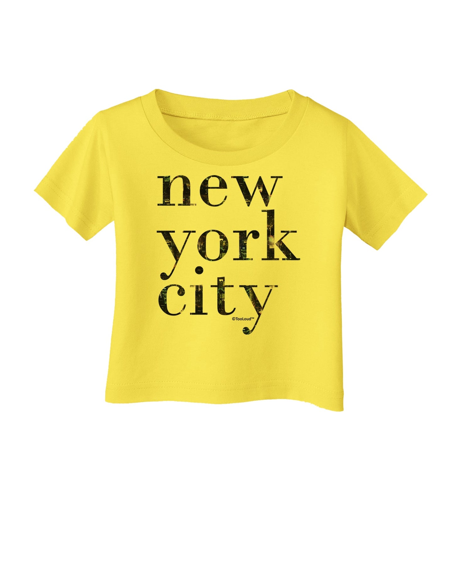 New York City - City Lights Infant T-Shirt by TooLoud-Infant T-Shirt-TooLoud-Yellow-06-Months-Davson Sales
