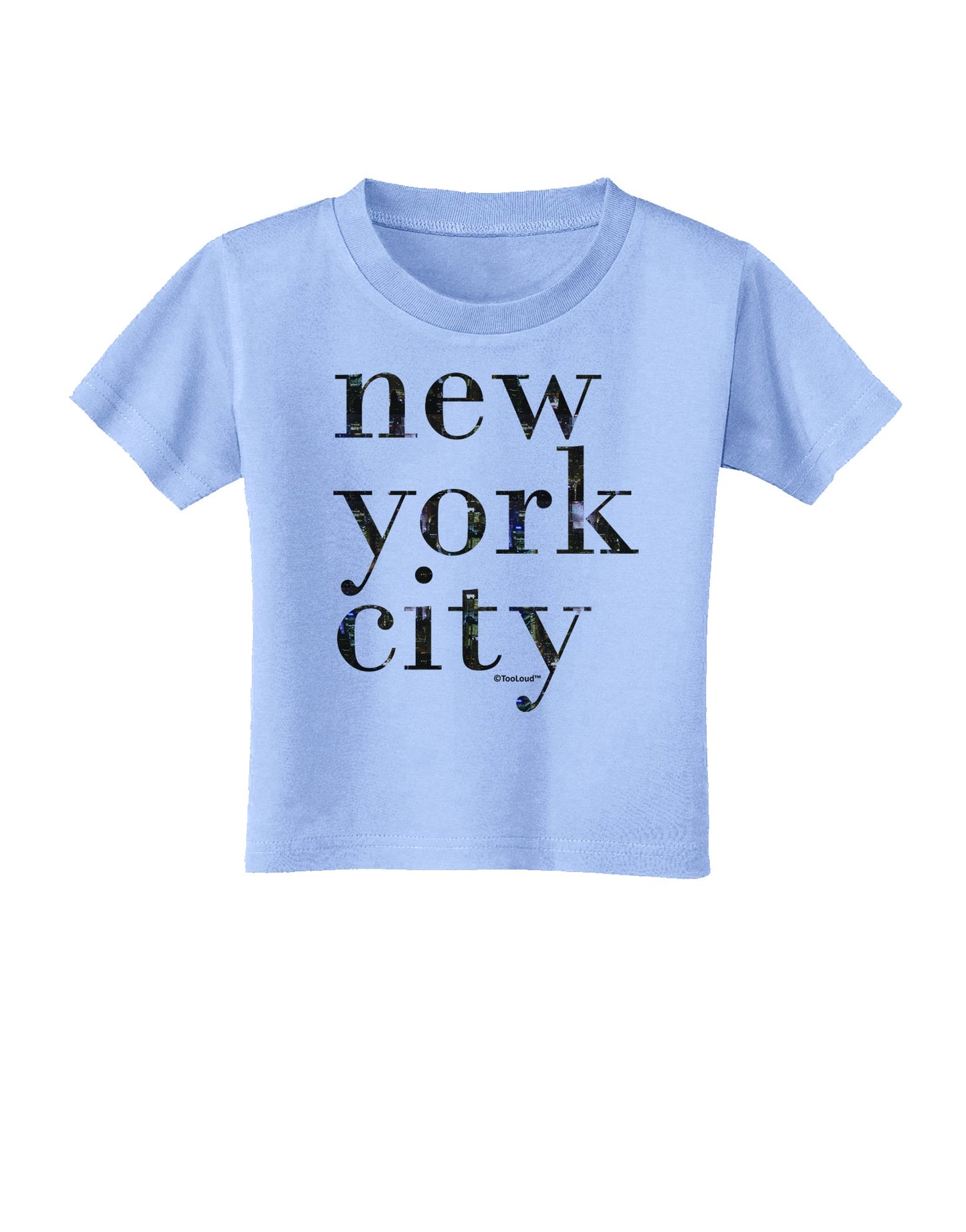 New York City - City Lights Toddler T-Shirt by TooLoud-Toddler T-Shirt-TooLoud-Aquatic-Blue-2T-Davson Sales
