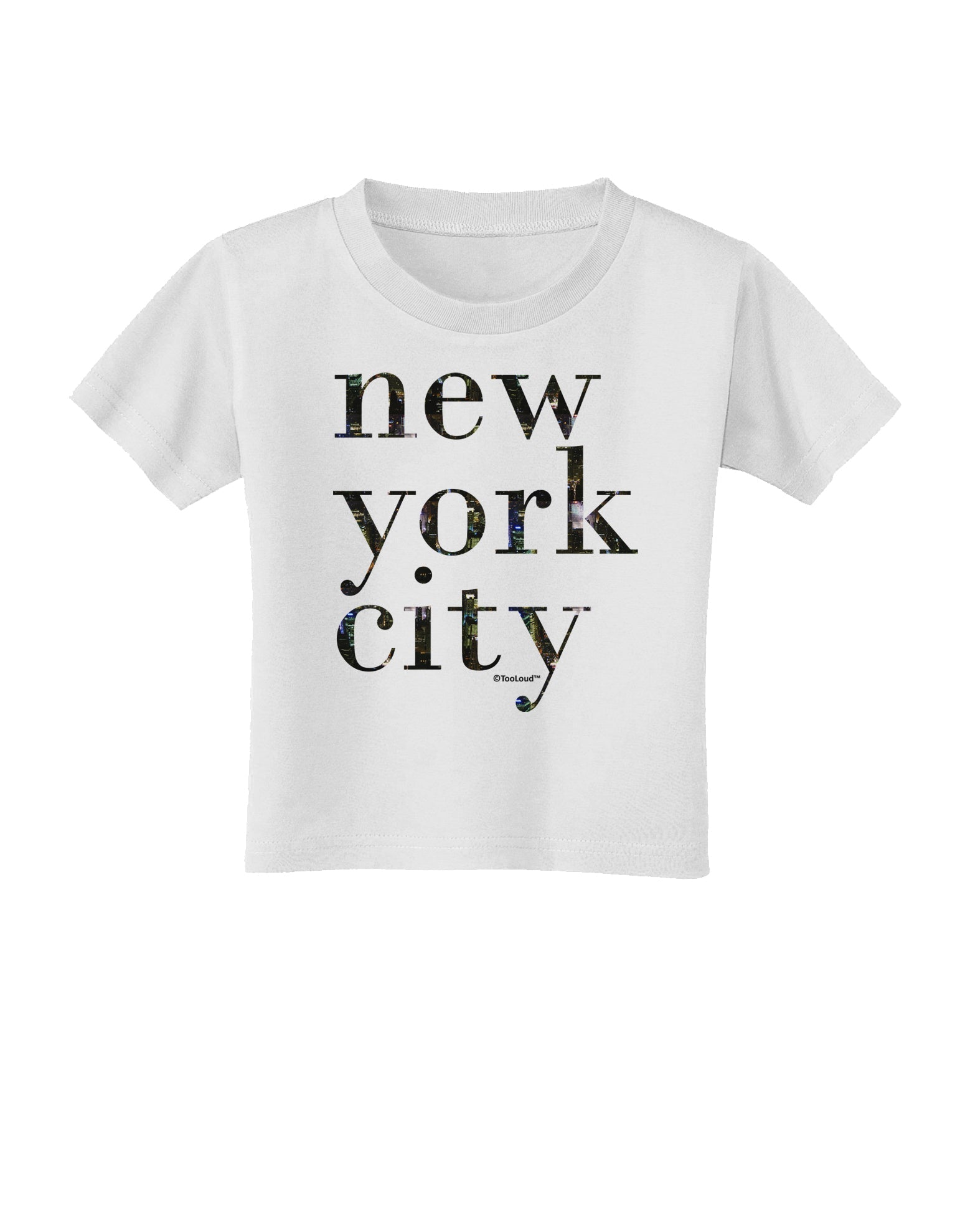 New York City - City Lights Toddler T-Shirt by TooLoud-Toddler T-Shirt-TooLoud-White-2T-Davson Sales