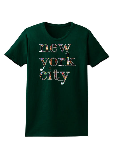 New York City - City Lights Womens Dark T-Shirt by TooLoud