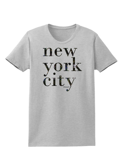 New York City - City Lights Womens T-Shirt by TooLoud-Womens T-Shirt-TooLoud-AshGray-X-Small-Davson Sales