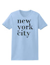 New York City - City Lights Womens T-Shirt by TooLoud-Womens T-Shirt-TooLoud-Light-Blue-X-Small-Davson Sales