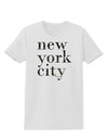 New York City - City Lights Womens T-Shirt by TooLoud-Womens T-Shirt-TooLoud-White-X-Small-Davson Sales