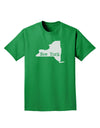 New York - United States Shape Adult Dark T-Shirt by TooLoud-Mens T-Shirt-TooLoud-Kelly-Green-Small-Davson Sales