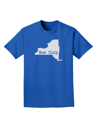 New York - United States Shape Adult Dark T-Shirt by TooLoud-Mens T-Shirt-TooLoud-Royal-Blue-Small-Davson Sales