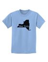 New York - United States Shape Childrens T-Shirt by TooLoud-Childrens T-Shirt-TooLoud-Light-Blue-X-Small-Davson Sales