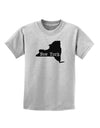 New York - United States Shape Childrens T-Shirt by TooLoud-Childrens T-Shirt-TooLoud-AshGray-X-Small-Davson Sales