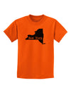 New York - United States Shape Childrens T-Shirt by TooLoud-Childrens T-Shirt-TooLoud-Orange-X-Small-Davson Sales