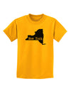 New York - United States Shape Childrens T-Shirt by TooLoud-Childrens T-Shirt-TooLoud-Gold-X-Small-Davson Sales