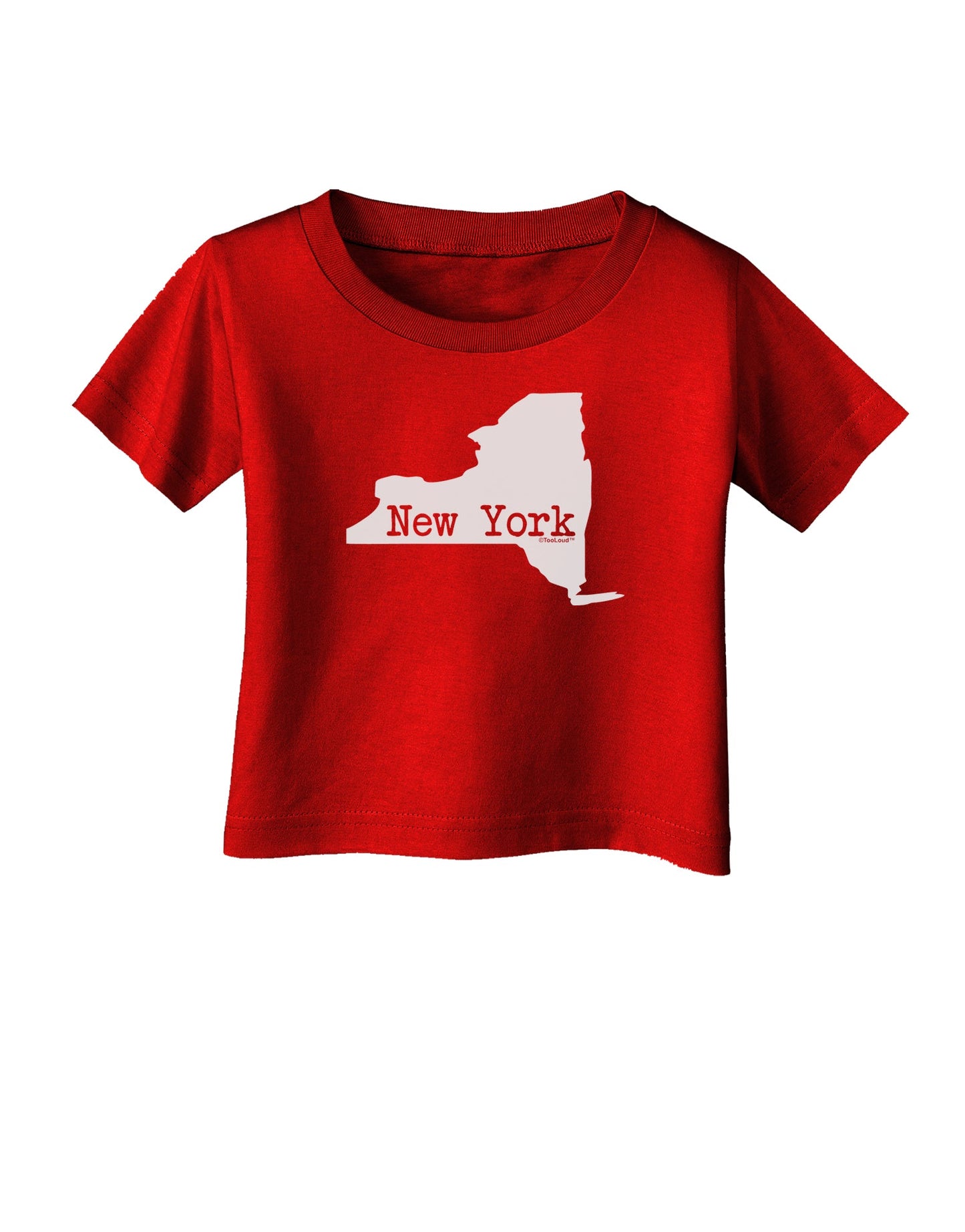 New York - United States Shape Infant T-Shirt Dark by TooLoud-Infant T-Shirt-TooLoud-Red-06-Months-Davson Sales