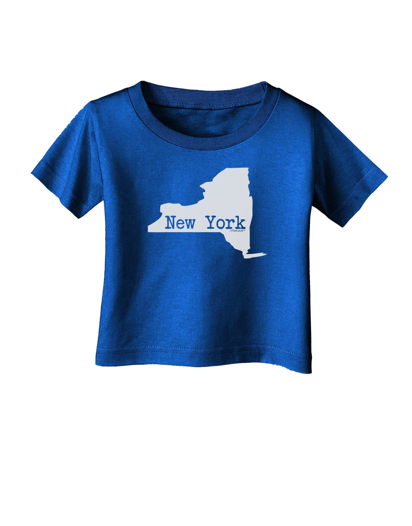 New York - United States Shape Infant T-Shirt Dark by TooLoud-Infant T-Shirt-TooLoud-Royal-Blue-06-Months-Davson Sales