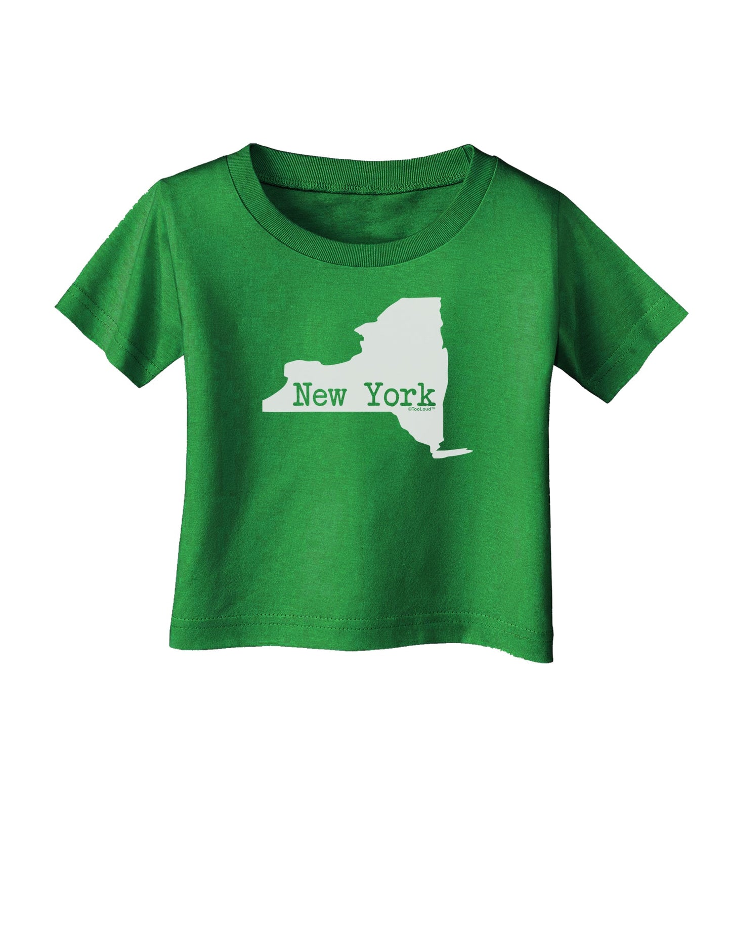 New York - United States Shape Infant T-Shirt Dark by TooLoud-Infant T-Shirt-TooLoud-Clover-Green-06-Months-Davson Sales