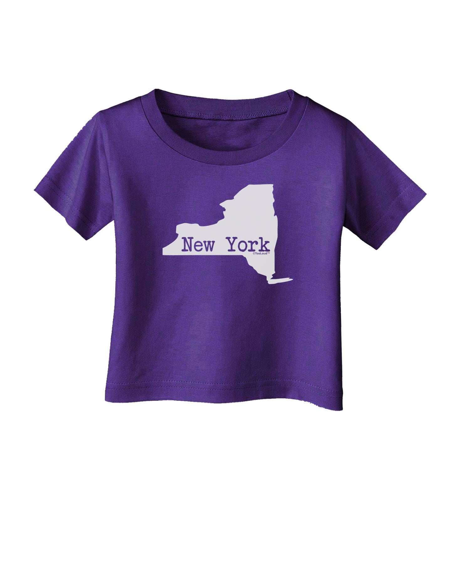 New York - United States Shape Infant T-Shirt Dark by TooLoud-Infant T-Shirt-TooLoud-Purple-06-Months-Davson Sales