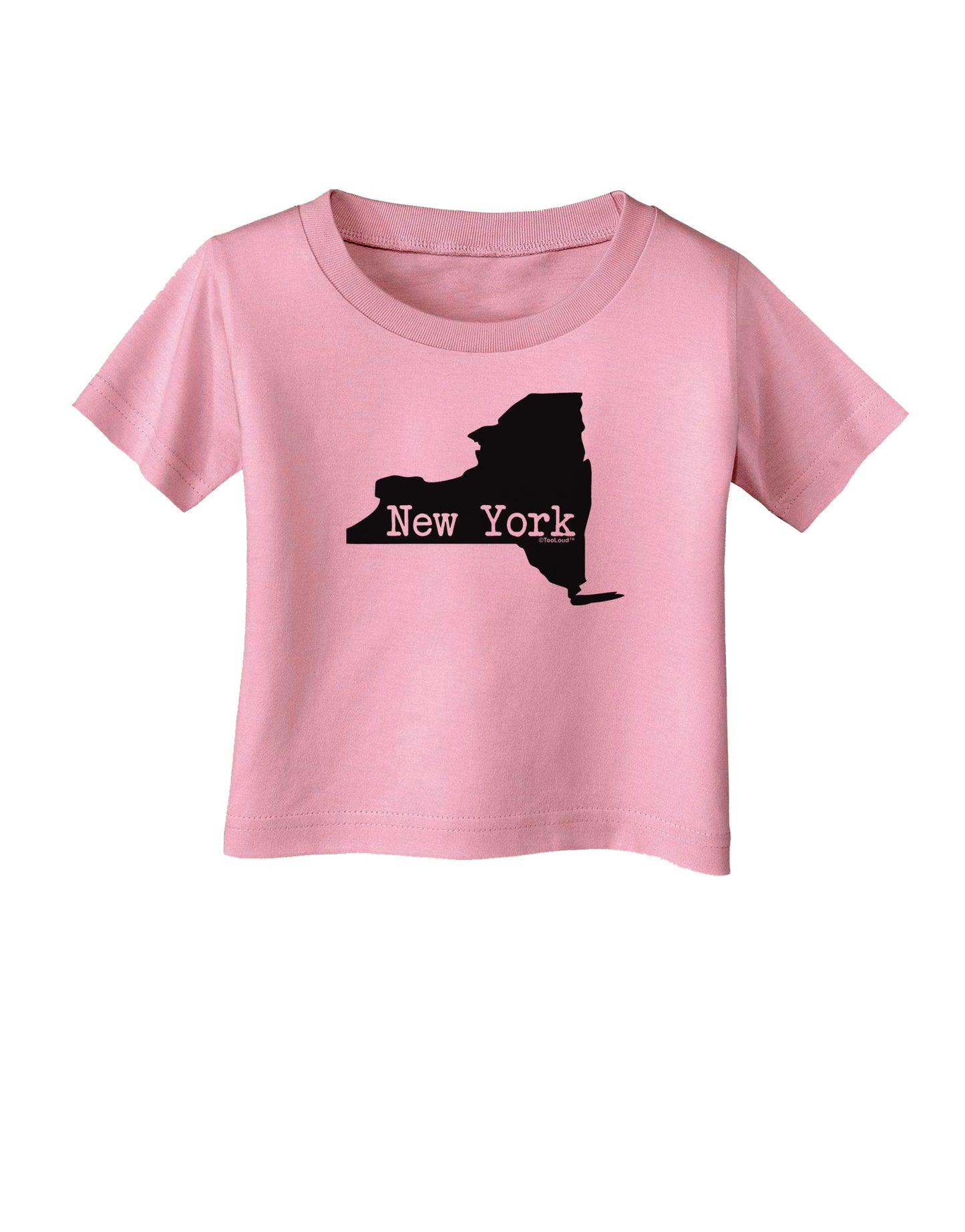 New York - United States Shape Infant T-Shirt by TooLoud-Infant T-Shirt-TooLoud-Candy-Pink-06-Months-Davson Sales