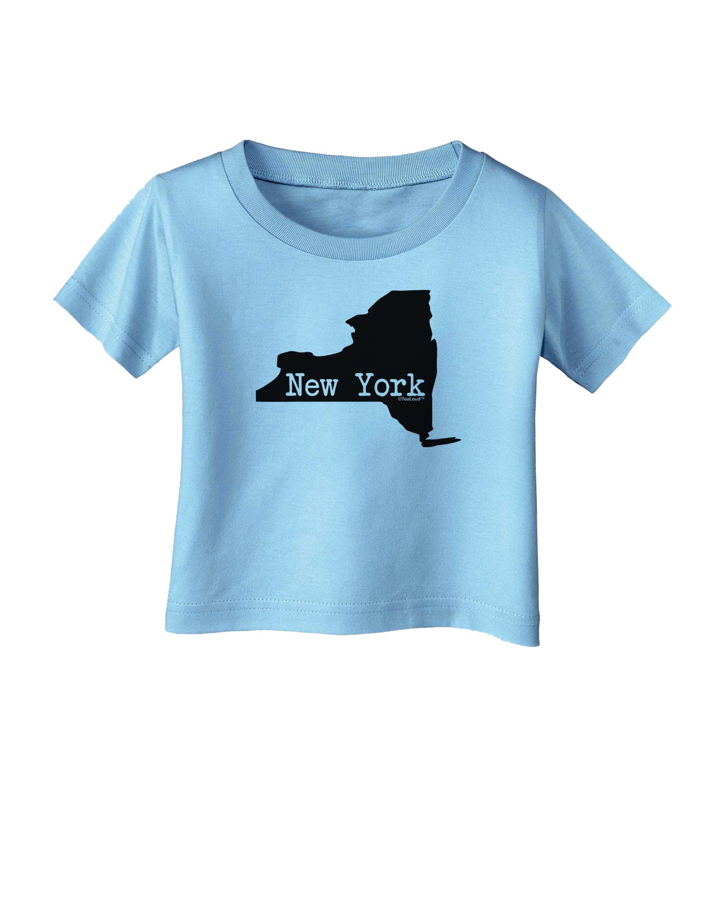 New York - United States Shape Infant T-Shirt by TooLoud-Infant T-Shirt-TooLoud-Aquatic-Blue-06-Months-Davson Sales