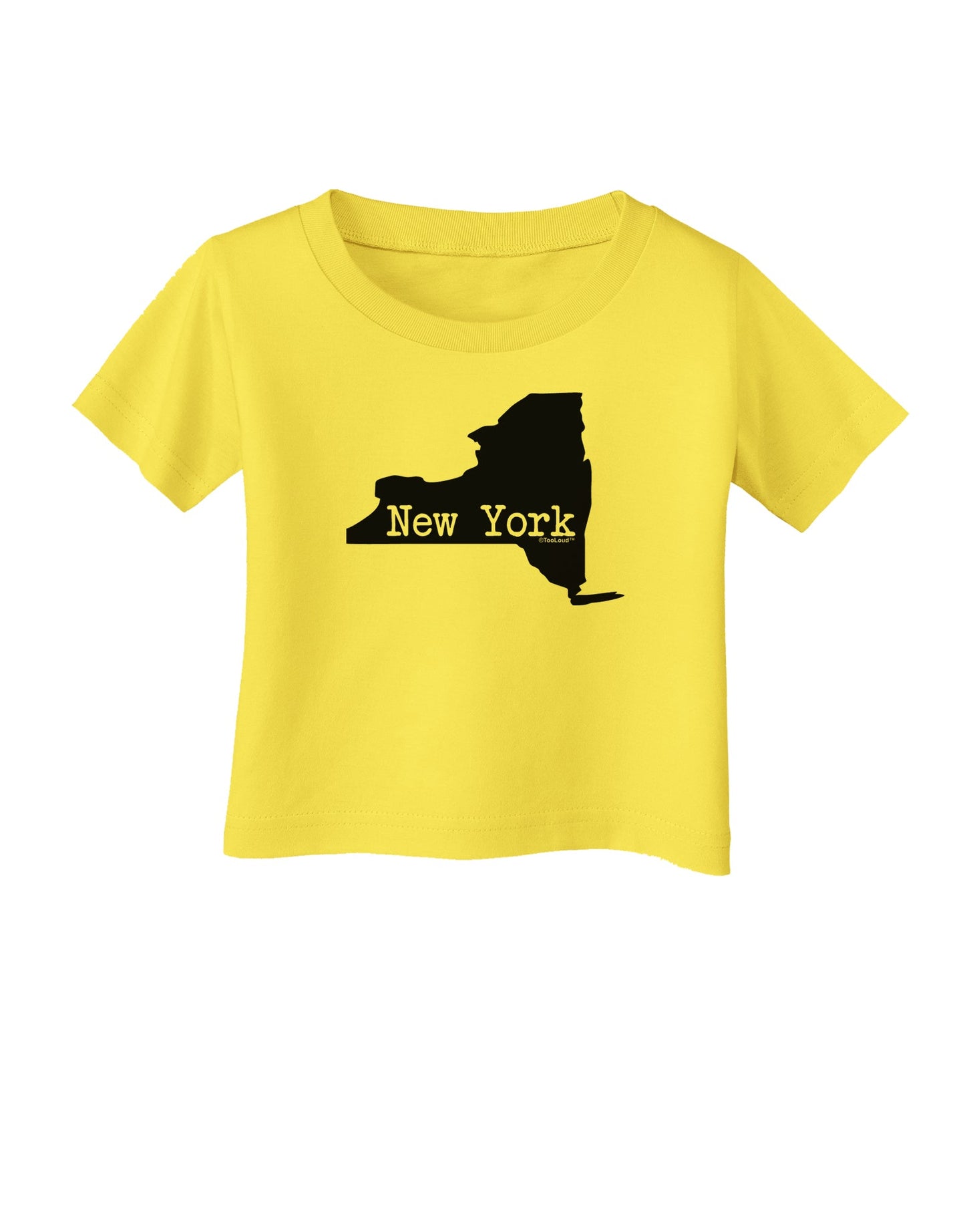New York - United States Shape Infant T-Shirt by TooLoud-Infant T-Shirt-TooLoud-Yellow-06-Months-Davson Sales