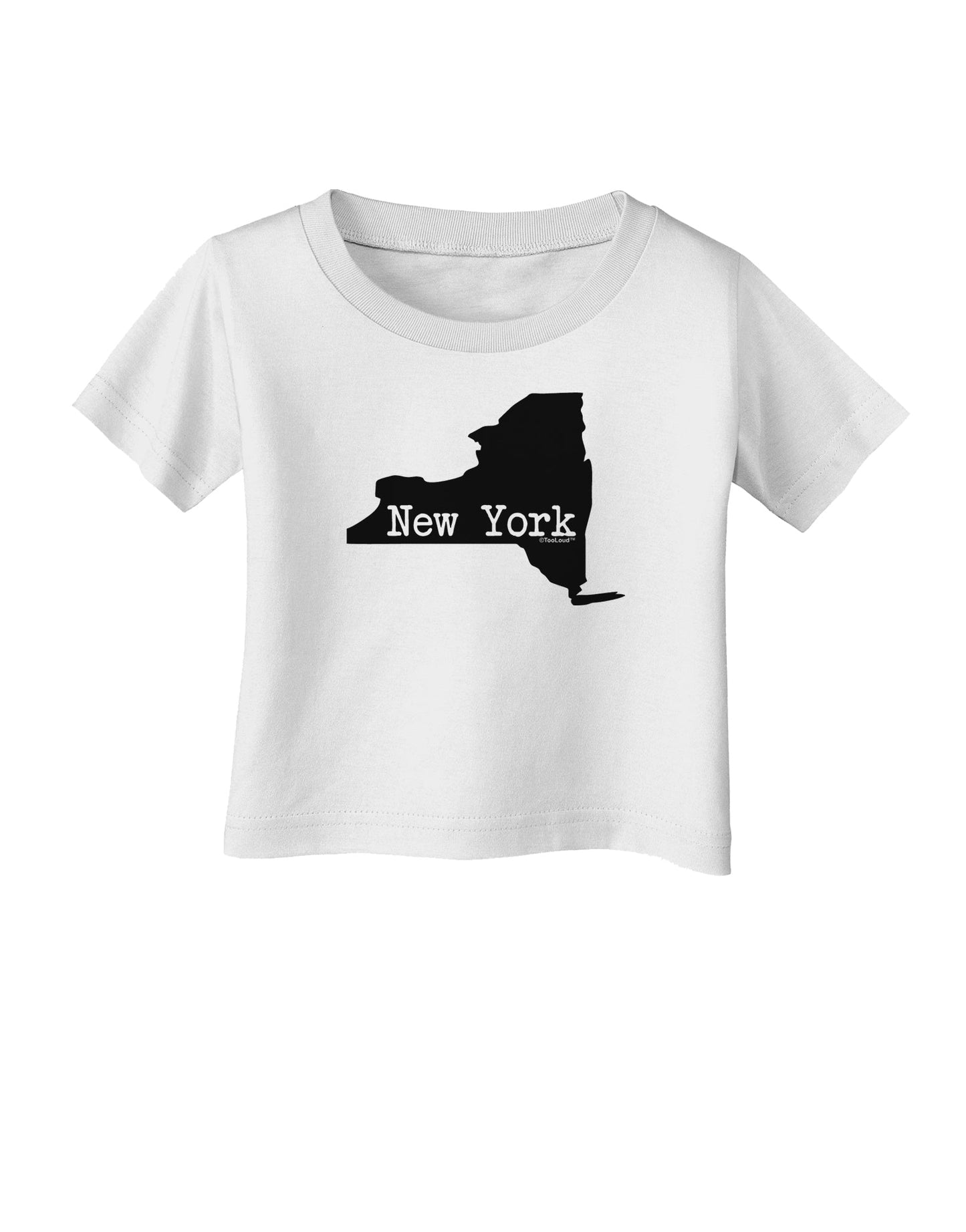 New York - United States Shape Infant T-Shirt by TooLoud-Infant T-Shirt-TooLoud-White-06-Months-Davson Sales