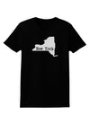 New York - United States Shape Womens Dark T-Shirt by TooLoud-Womens T-Shirt-TooLoud-Black-X-Small-Davson Sales