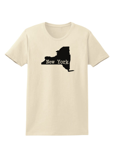 New York - United States Shape Womens T-Shirt by TooLoud-Womens T-Shirt-TooLoud-Natural-X-Small-Davson Sales