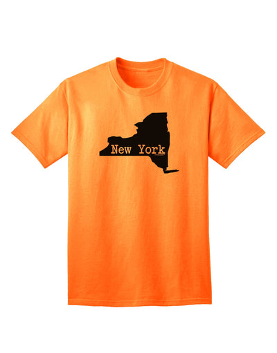 New York - United States Themed Adult T-Shirt by TooLoud-Mens T-shirts-TooLoud-Neon-Orange-Small-Davson Sales